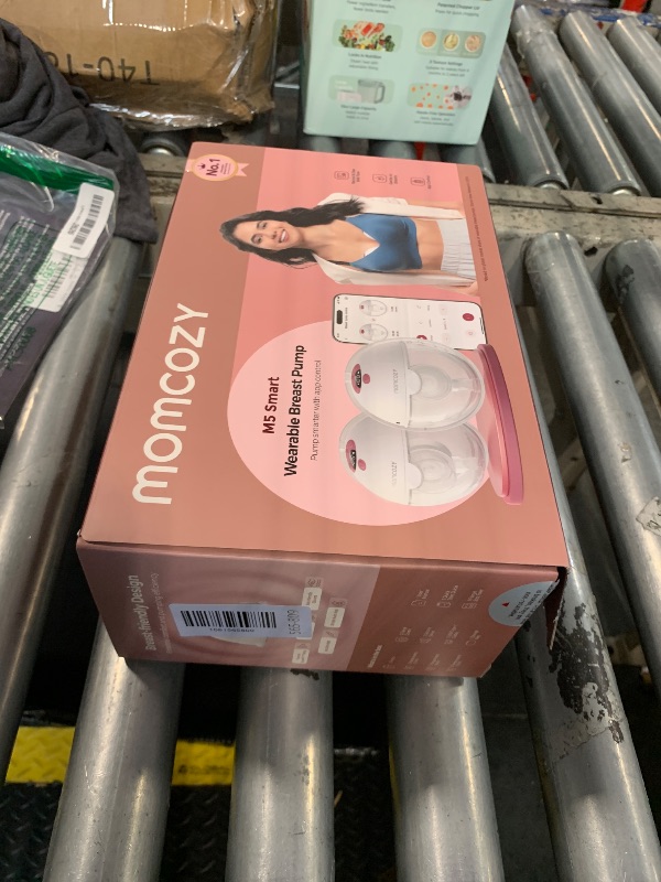 Photo 1 of **A piece is missing.*** Momcozy M5 Smart APP Controlled Wearable Breast Pump, Hands-Free Wireless Electric Pump, 3 Modes 9 Suction Levels, BPA-Free, Portable Lightweight, 24mm Flange, 2-Pack Cozy Red