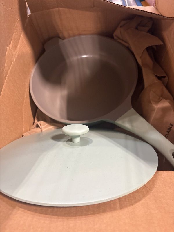 Photo 1 of **DIRTY**
Goodful All-in-One Pan, Multilayer Nonstick, High-Performance Cast Construction, Multipurpose Design Replaces Multiple Pots and Pans, Dishwasher Safe Cookware, 11-Inch, 4.4-Quart Capacity, Sage Green