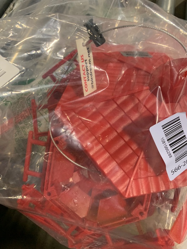 Photo 1 of **UNTESTED**
Birdream 2 Pack Bird Feeders for Outdoor Hanging, Retro Pagoda Design Fun Installation Bird Feeder, Attracting Wild Birds Chickadees Goldfinches Cardinals Finches and Sparrows - Red
