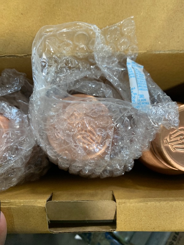 View 3 of [DAMAGED & USED] NORMAN JR, Copper Water Bottle 1L - Gift Box of 3, Plain, an Ayurvedic vessel made of pure copper - helps you drink more water with many health benefits