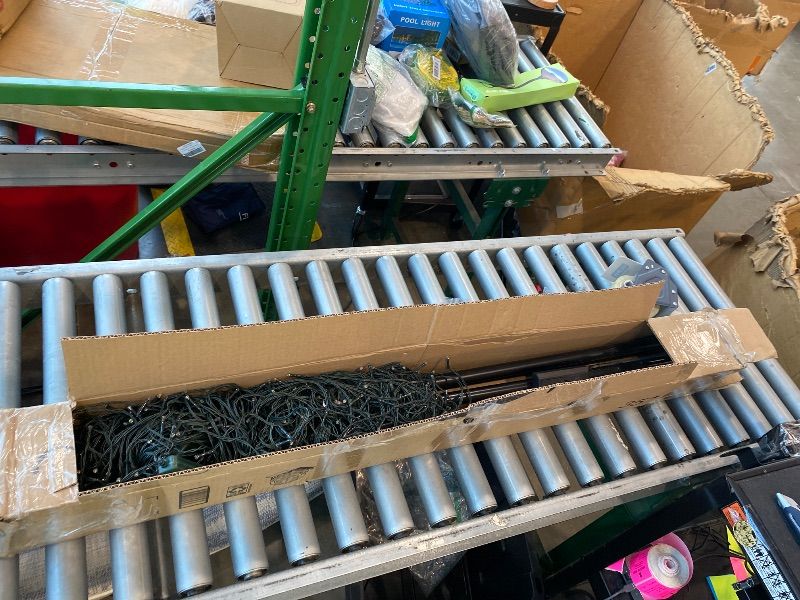Photo 1 of [USED] Lomotech Color Changing Christmas Tree Lights - 16Ft 664 LED with 10.5" Topper, Remote Controll Waterproof Iron Pole Waterfall Lights for Outdoor Christmas Decorations (White to Multicolor)