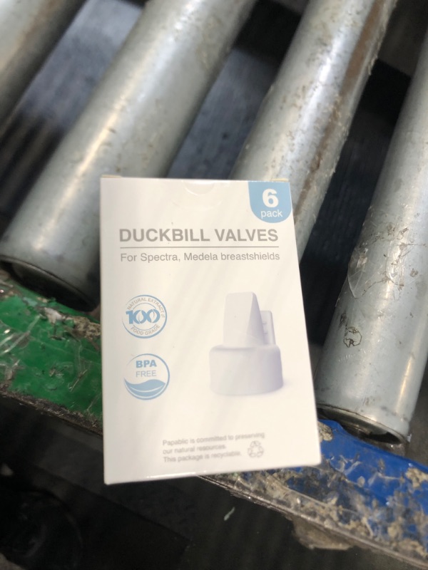 Photo 1 of [6-Count] Papablic Duckbill Valves, Replacement Milk Valves Compatible with Spectra S1 S2 & Medela Breast Pumps Parts Accessories, BPA & DEHP Free, Food-Grade Silicone, Easy to Clean, White
