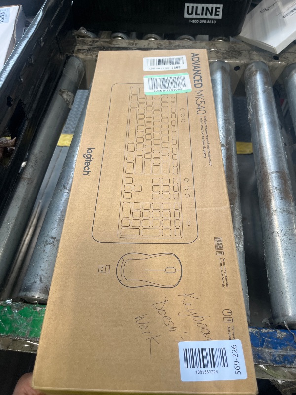 Photo 1 of ***MISSING MOUSE****Logitech MK540 Advanced Wireless Keyboard and Mouse Combo for Windows, 2.4 GHz Unifying USB-Receiver, Multimedia Hotkeys, 3-Year Battery Life, for PC, Laptop