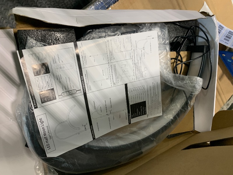 Photo 1 of **UNTESTED**
MEIAOELEC Half Moon Light for Lash Tech, Flexible Lash Lamp with Phone Holder for Eyelash Nail Art Tattoos Skincare, LED Floor Lamp Esthetician Light with 5 Color Temperatures & Brightness Setting