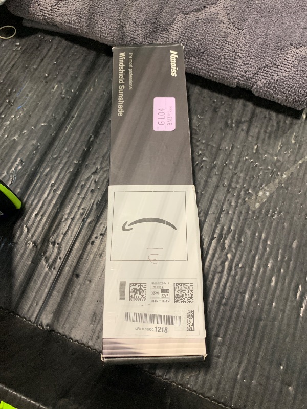 Photo 1 of [Upgraded] Nmoiss Windshield Sun Shade Umbrella - [Vinyl Coating Heat Shield] Protect Car from Sun Rays & Heat Damage Keep Cool and Protect Interior, Spring Structure Edge Medium 56" L x 31" W