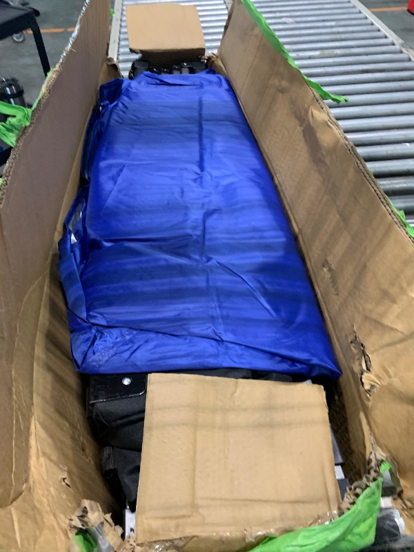 Photo 1 of ***** AS IS ALL SALES FINAL NO RETURNS ******LOLIXIS 10x10ft 1-Person Pop Up Canopy Tent, Heavy Duty One Push Setup Portable Outdoor Shelter for Beach Events Camping with Rolling Carry Bag, Navy Blue