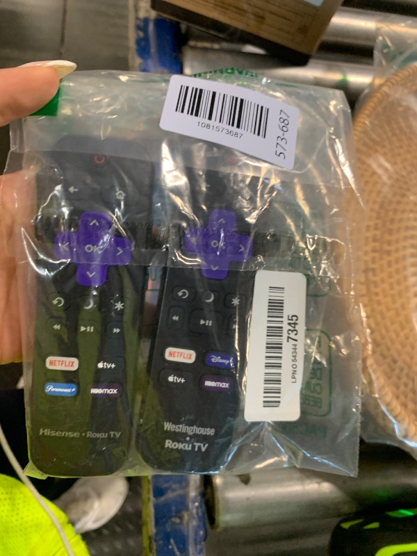 Photo 1 of (Pack of 2) Replacement Remote Control Only for Roku TV, Compatible for TCL Roku/Hisense Roku/Onn Roku/Sharp Roku/Element Roku/Westinghouse Roku/Philips Roku Smart TVs (Not for Roku Stick and Box)