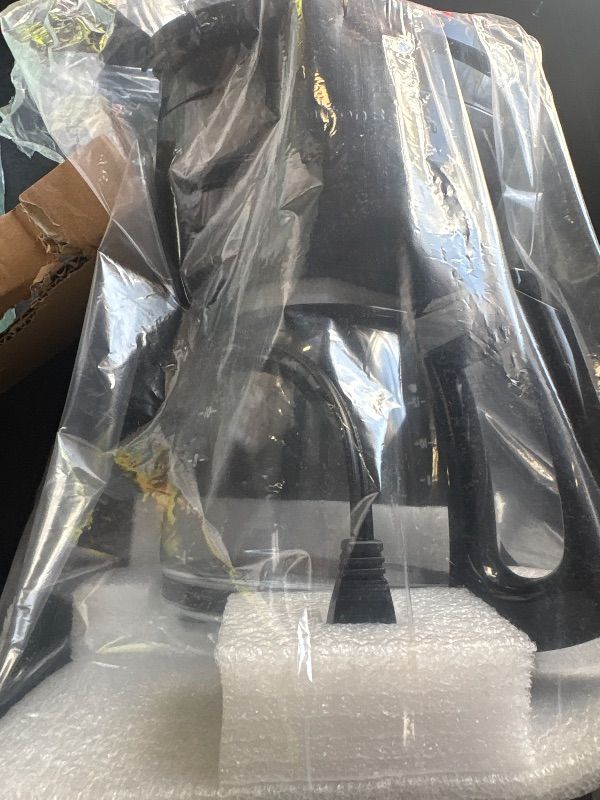 Photo 1 of **DAMAGED/LOOK AT PHOTOS**
Hamilton Beach 12 Cup Programmable Drip Coffee Maker Machine, Regular & Bold Brew Options, Auto Pause and Pour, Glass Carafe, Black Stainless (46293J)