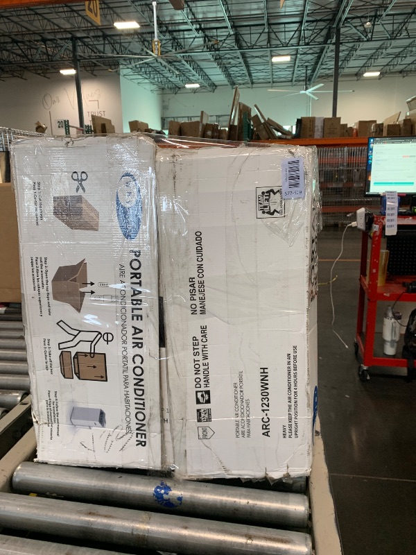 Photo 1 of ***** AS IS ALL SALES FINAL NO RETURNS******Whynter ARC-1230WNH2 NEX Inverter Dual Hose Portable Air Conditioner, 14000 BTU (12000 SACC) Heater, Dehumidifier & Fan, Smart Wi-Fi, Up to 600 sq ft, White, with 2 Activated Carbon Filters