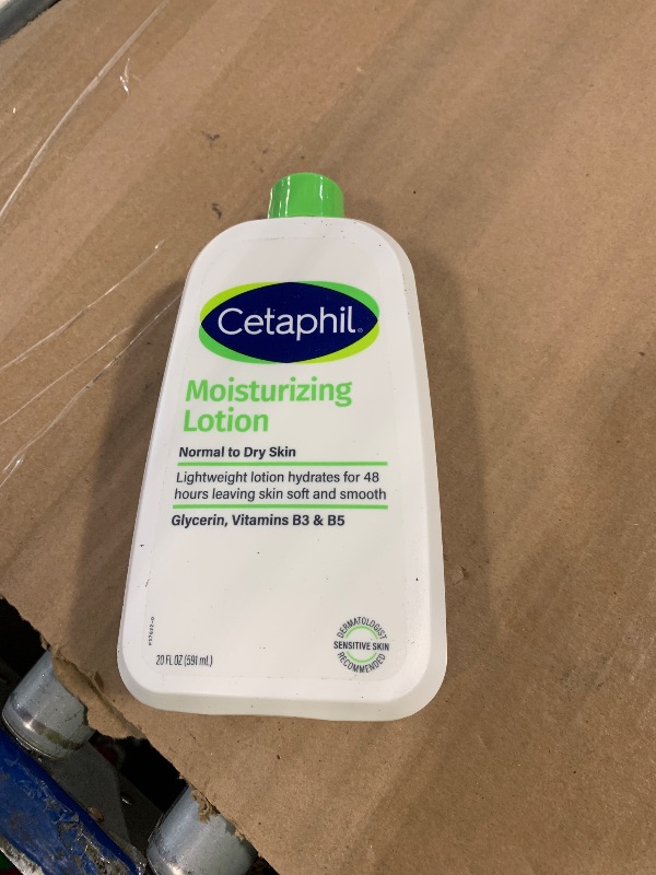 Photo 1 of ***It is missing the lid.***
Cetaphil Face & Body Moisturizer, Hydrating Moisturizing Lotion for All Skin Types, Suitable for Sensitive Skin, NEW 20 oz, Fragrance Free, Hypoallergenic, Non-Comedogenic