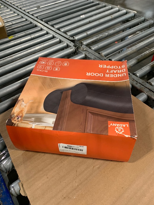 View 2 of (2 Pack) Under Door Draft Stopper, Draft Stopper for Bottom of Door, Adjustable 30-36 Inch Door Draft Blocker, Under Door Gap Filler, Easy Install Door Seal, Helps Reduce Drafts, Noise and Heat Loss