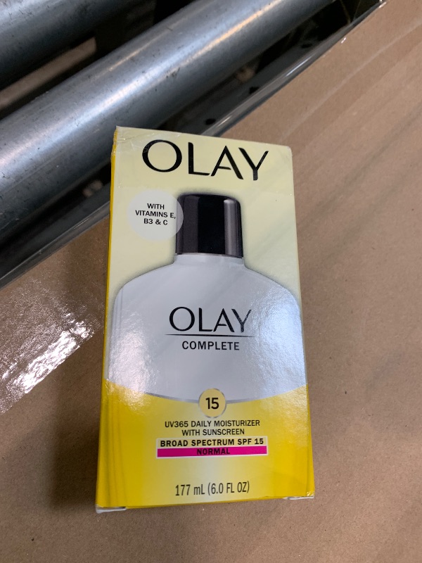 Photo 1 of **ONE PC**Olay Face Moisturizer, Complete with Sunscreen SPF 15, Daily Facial Lotion for Normal Skin, Lightweight Hydrating Broad Spectrum Sun Protection - Vitamin C, E, and Niacinamide - 6 Oz 2 Pack