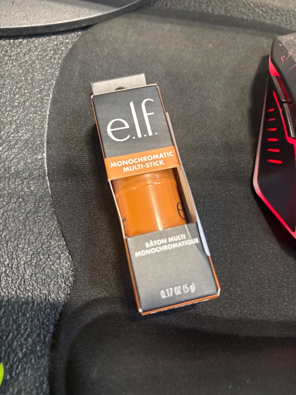 Photo 1 of ** USED** e.l.f. Monochromatic Multi Stick, Travel-Sized Luxuriously Creamy & Blendable Color, For Eyes, Lips & Cheeks, Vegan & Cruelty-Free, Glowing Mango, 0.17 Oz