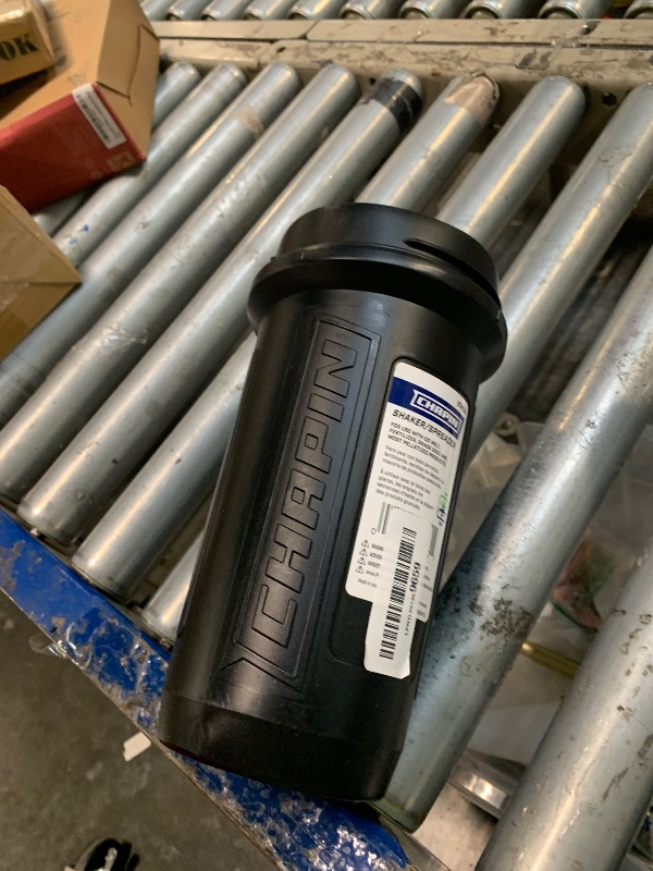 Photo 1 of **MISSING LIDS**Chapin 8740A: 64-Ounce Black Poly Hand Shaker Spreader for Turf, Fertilizer, Grass Seed, Salt and Sand, Year-Round Use, Large Grip Handle with 3 Openings for Pellets and Particles