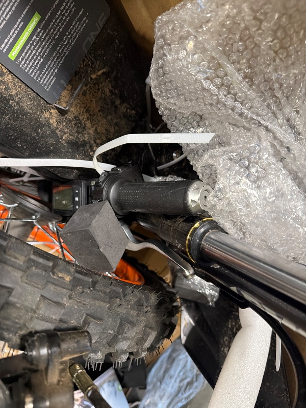 Photo 1 of ***FINAL SALE NO RETURN *****
****FOR PARTS ***[Missing Charger] Windone RM7 Electric Dirt Bike for Teens & Adults, 48V 22.5Ah, 37MPH & 45-Mile Electric Motorcycle, 2200W Ebike, 14"/12" Off-Road Tire E-Bike, Dual Hydraulic Brakes, Full Suspension, Fit Age