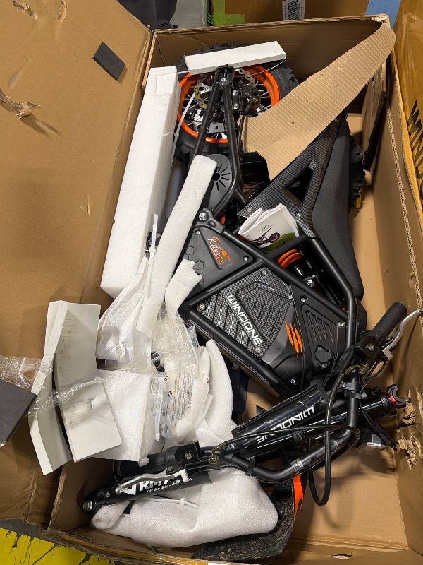 Photo 1 of ***UPDATED 6/28 AS IS/ NO RETURNS - SALE FINAL - FOR PARTS ONLY***Windone RM7 Electric Dirt Bike for Teens & Adults, 48V 22.5Ah, 37MPH & 45-Mile Electric Motorcycle, 2200W Ebike, 14"/12" Off-Road Tire E-Bike, Dual Hydraulic Brakes, Full Suspension, Fit Ag