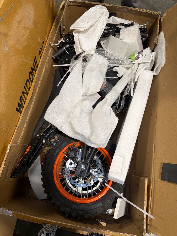 Photo 1 of ***UPDATED 6/28 AS IS/ NO RETURNS - SALE FINAL - FOR PARTS ONLY***Windone RM7 Electric Dirt Bike for Teens & Adults, 48V 22.5Ah, 37MPH & 45-Mile Electric Motorcycle, 2200W Ebike, 14"/12" Off-Road Tire E-Bike, Dual Hydraulic Brakes, Full Suspension, Fit Ag