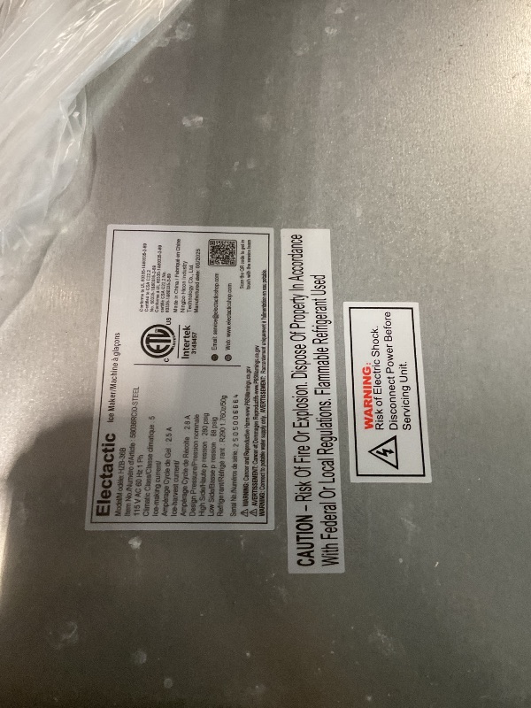 Photo 1 of ***BENT PLUG*** COWSAR Commercial Ice Maker Machine 100Lbs/24H, Stainless Steel Undercounter Ice Maker with 33Lbs Storage Capacity, Self-Cleaning Freestanding Ice Machine for Home, Bar, Restaurant, Office, Outdoor