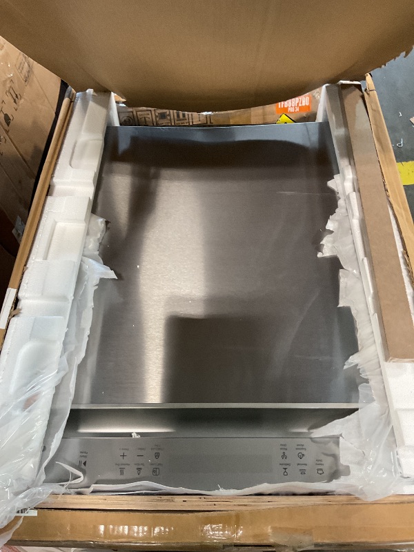 Photo 1 of ** NEW ** Sharp SDW6504MS Stainless Steel Dishwasher, 24-inch Pocket Handle, 52 dB, Hybrid Tub, 12 Place Settings, 5 Cycles, Heated Dry