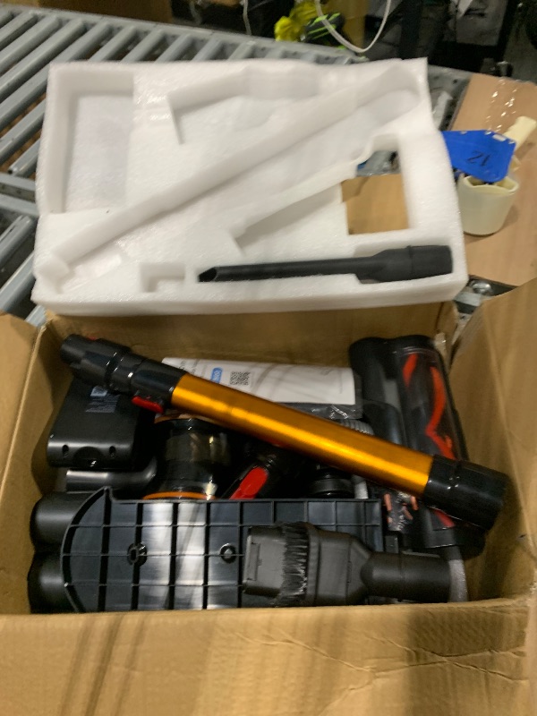 Photo 1 of **MISSING CHARGER**
Tikom V500 Cordless Vacuum Cleaner for Home, 40000Pa/450W Stick Vacuum with LED Touch Screen, Charging Wall Dock, Anti-Tangle, Lightweight Handheld Vacuum for Pet Hair, Hard Floor, Carpet