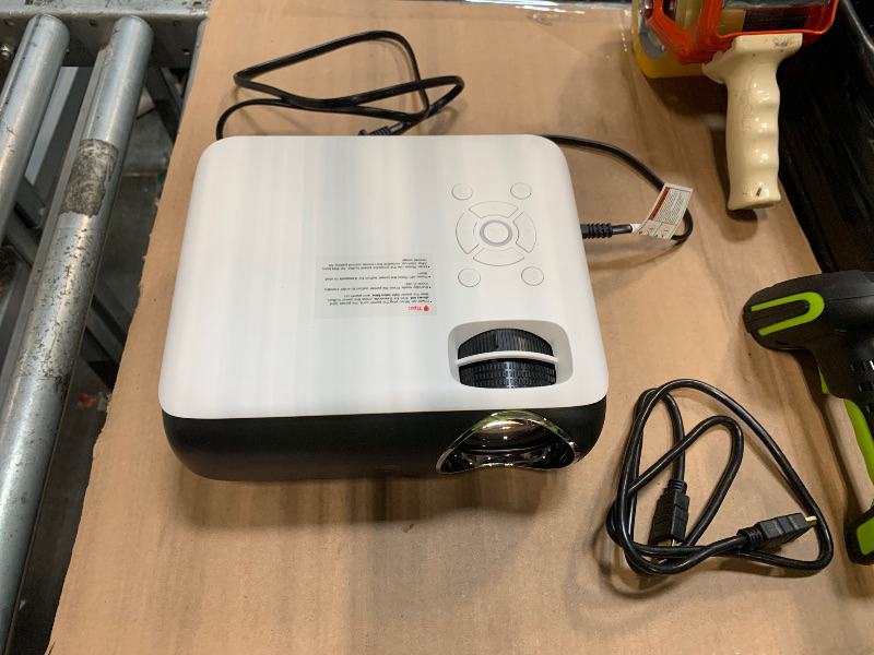 Photo 1 of **** MISSING REMOTE **** Official Licensed Google TV Smart Projector, HAPPRUN 4K UHD Home Theater with Dolby Sound, Wi-Fi & Bluetooth, Built-in Streaming Apps, Compatible with Games Consoles & Smartphone, Indoor & Outdoor Use
