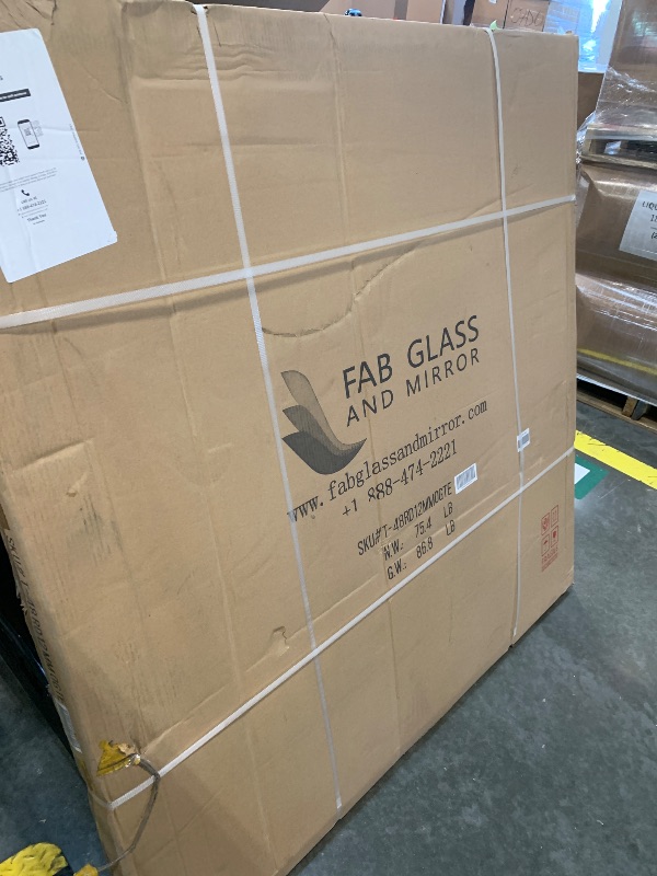Photo 1 of ***FACTORY SEALED***
Fab Glass and Mirror 48" Round 1/2" Inch Thick Tempered Ogee Edge Polish Glass Table Top, Clear