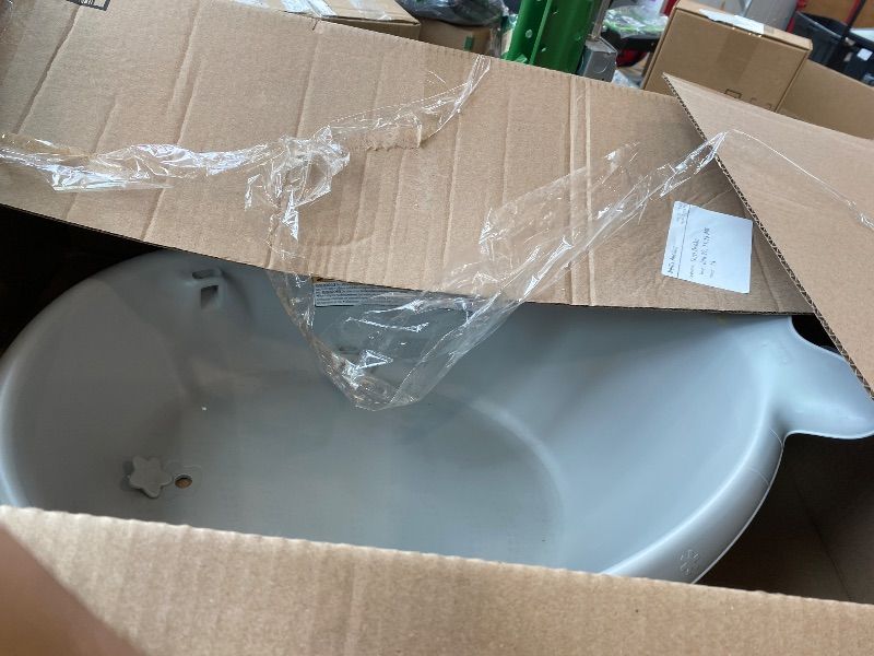 Photo 1 of [PARTIAL SET] Skip Hop Infant Bath Tub 3-Stage Grow With Baby Smart Sling MOBY Bathtub Grey Age 0+