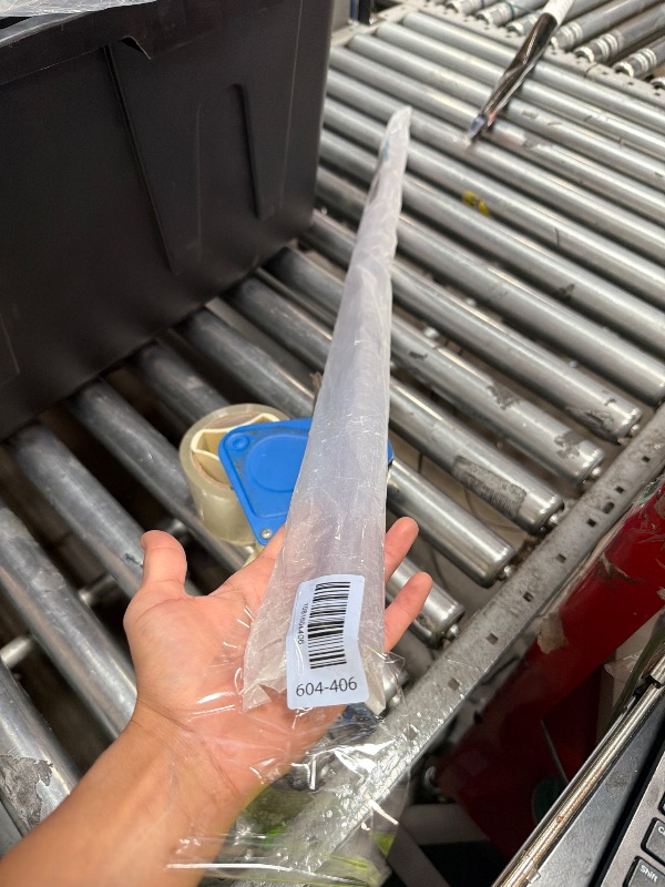 View 2 of 2 X 3/8" Frameless Shower Door Bottom Seal Sweep Stirp 36 Inch Long,Clear