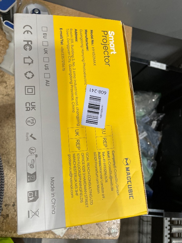 Photo 1 of [Android 14 & 800ANSI] Magcubic Mini Projector 4K 8K Support, Smart Projector Native 1080P with WiFi 6, Bluetooth 5.4, Auto Focus, Auto Keystone, 180° Rotation, Portable Projetor for Bedroom HY450Max