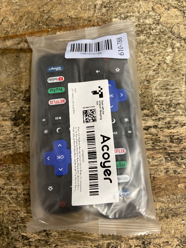 Photo 1 of (2 Pack) Replacement Remote Control for Roku TV, for TCL Roku/Onn Roku TVs