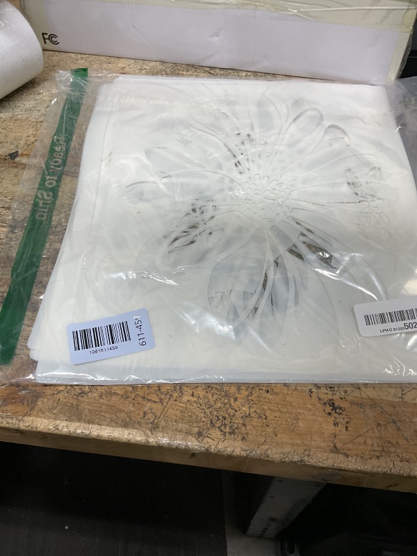 View 2 of 12Pcs Large Sunflower Flower Stencils for Painting on Wood Fence, 14 Inch Reusable Fence Stencil, Sunflower Floral Stencils on Wall Wood Floor Canvas Paper Furniture Fabric