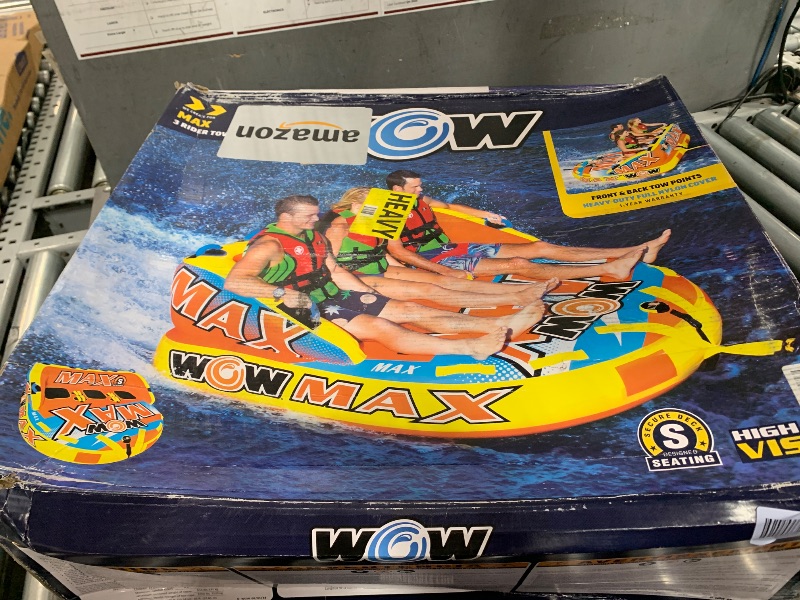 View 3 of * NEEDS A PATCH* WOW Sports Max Towable Deck Tube