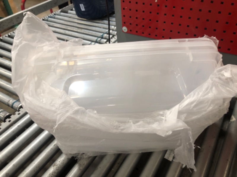 View 2 of ???? MUJI MDC95A3S Food Containers Can Be Used In Microwave With Lid On, Translucent, Rectangle, 6.1 fl oz (180 ml), 4 Pieces