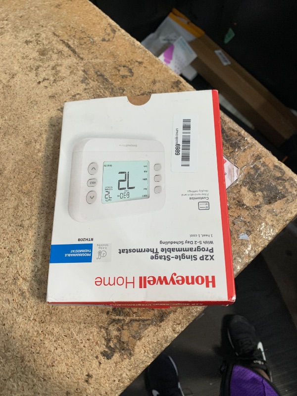 View 2 of *Missing parts*Honeywell Home X2P Programmable Thermostat, White