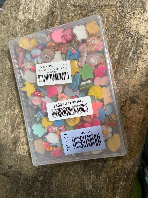 View 2 of 100PCS Multicolor Slime Charms Random Decoden Charm Resin Charms for Slime