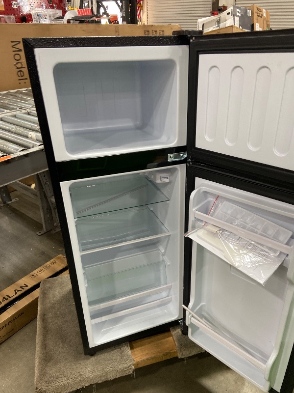 View 4 of **PARTS ONLY** Borcolo 3.8 Cu. Ft. 2-Door Mini Fridge with Freezer - Silver
