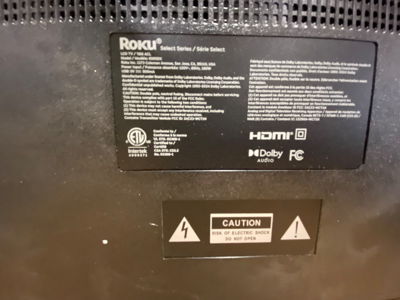 Photo 1 of **SEE PICTURES**Roku 65" QLED 4K Smart TV