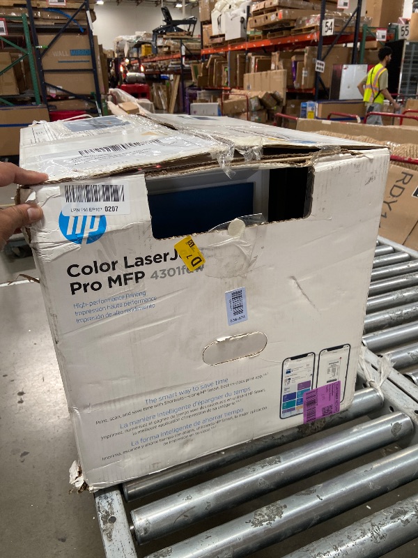 Photo 1 of **NO POWERCORD**HP Color LaserJet Pro MFP 4301fdw Wireless All-in-One Printer