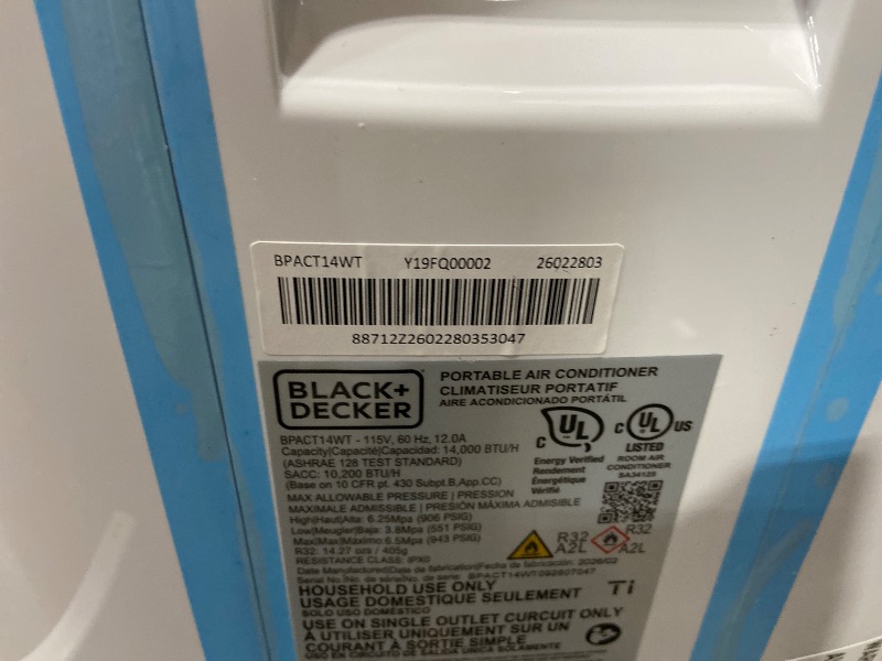 Photo 1 of **SEE PICTURES**BLACK+DECKER Smart Portable Air Conditioner, 14,000 BTU