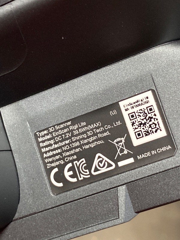 View 5 of ** for part only item has a battery stuck inside of it**
EinScan Rigil Lite 3D Scanner