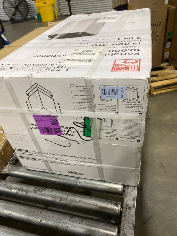 View 2 of 14000 BTU Portable Air Conditioners, Cools Up to 700 Sq.Ft, Free standing AC Unit, Cooling, Dehumidifier, Fan, Sleep Mode, Remote Control & Installation Kit, White