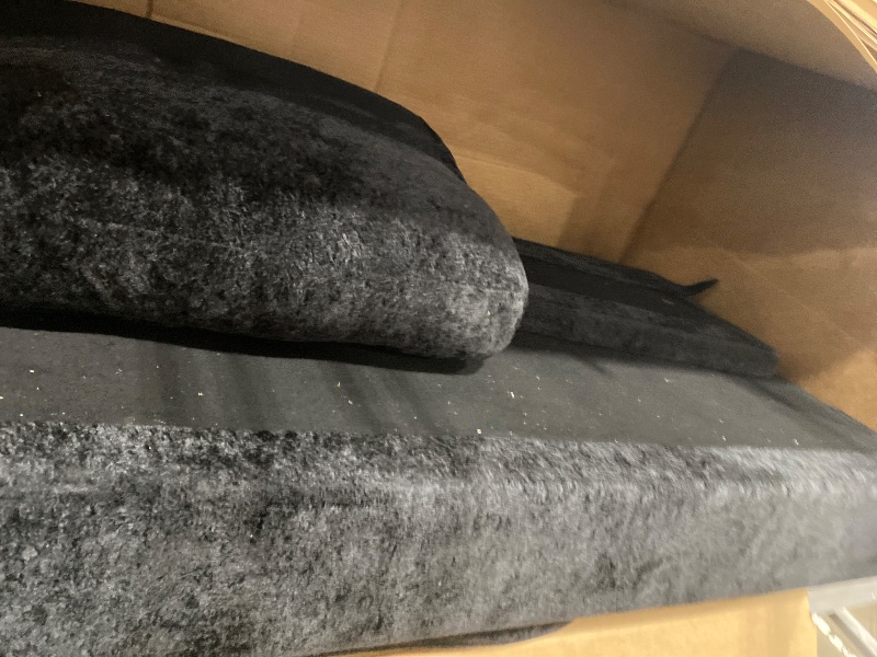 View 5 of (Sold as missing parts) L Shaped Sectional Couch, Cloud Style Sofa with Deep Seat Cushions, Sofa for Living Room and Apartment, Easy Assembly Couch in a Box (True Black, 96"L Shape with Right Facing Chaise)