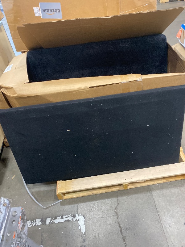 View 4 of (Sold as missing parts) L Shaped Sectional Couch, Cloud Style Sofa with Deep Seat Cushions, Sofa for Living Room and Apartment, Easy Assembly Couch in a Box (True Black, 96"L Shape with Right Facing Chaise)