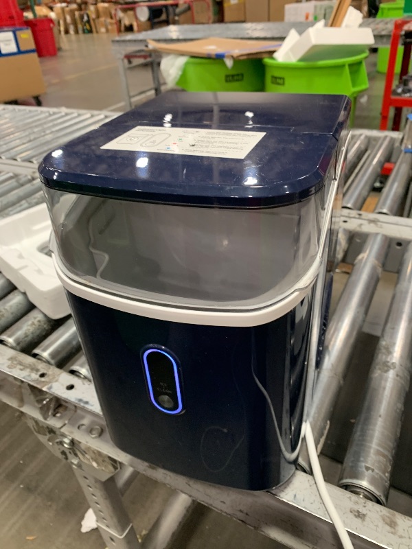 View 2 of (out of package, minor usage) Silonn Nugget Ice Maker Countertop, Pebble Ice Makers with Crushed Soft Chewable Ice, 33lbs Per Day with Scoop, Pellet Portable Ice Machines with Auto-Cleaning for Home, Kitchen, Office, Black