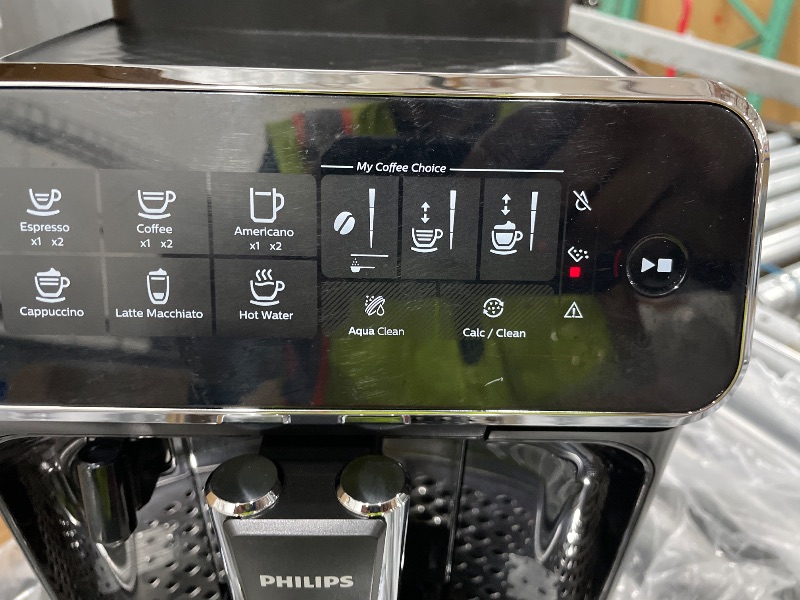 View 4 of ** FOR PARTS ONLY **
Philips 3200 Series Fully Automatic Espresso Machine - LatteGo Milk Frother & Iced Coffee, 5 Coffee Varieties, Intuitive Touch Display, Black, (EP3241/74)