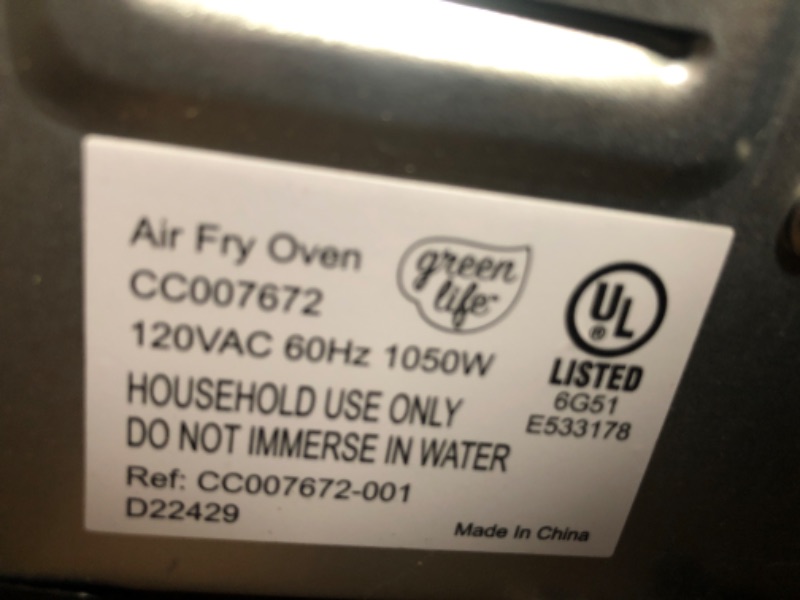 View 3 of ***SEE NOTES***GreenLife Countertop Toaster Oven Air Fryer