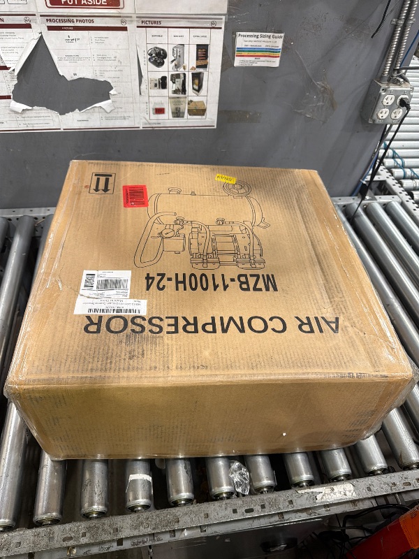 View 2 of *** PARTS ONLY ***
MZB 1.5HP Air Compressor, 6.4 Gallon Steel Tank, 7.41CFM, 115PSI
