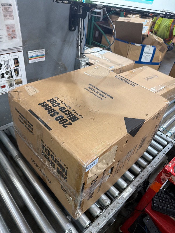 View 2 of ***Parts Only*** Aurora Commercial Grade 200-Sheet Auto Feed High Security Micro-Cut Paper Shredder/ 60 Minutes/Security Level P-5