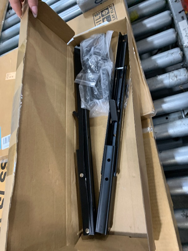 Photo 1 of 18 Inch Folding Etrack Brackets 2 Pcs, Heavy Duty Rustproof No-Droop Level