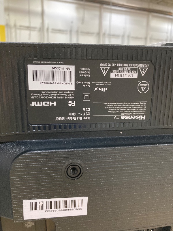 Photo 1 of ***no refund no return **Hisense 50" E6 Cinema Series Hi-QLED 4K UHD Smart Fire TV (50E6QF, 2025 Model) - AI Light Sensor, Dolby Vision · Atmos, Voice Remote with Alexa, Motion Rate 120, HDR 10+ Adaptive, Game Mode Plus